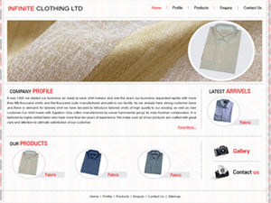 Shirts Exporters Website Development Company in India
